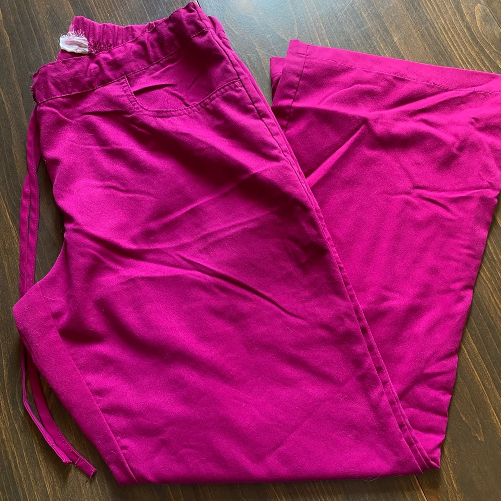 Vibrant Magenta Greys Anatomy Scrub Pants
